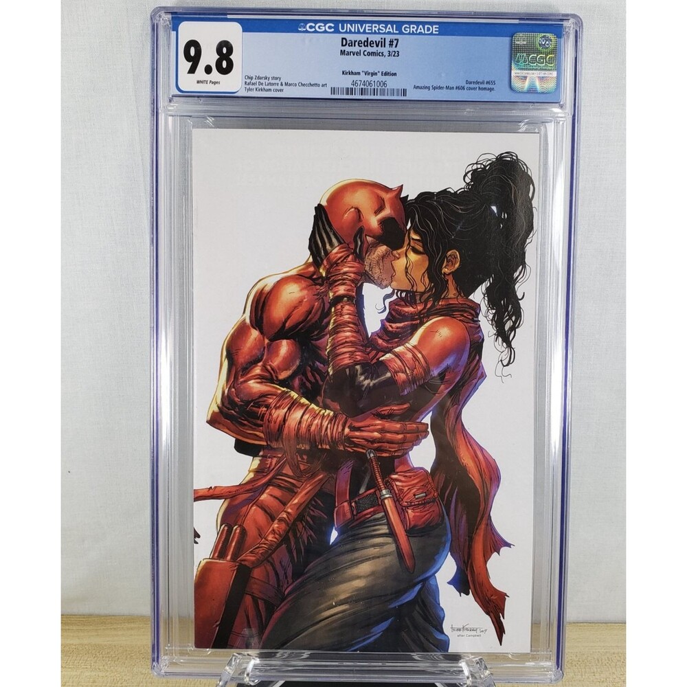Daredevil #7 (2023 Marvel Comics) 1st Print Tyler Kirkham Virgin Variant CGC 9.8